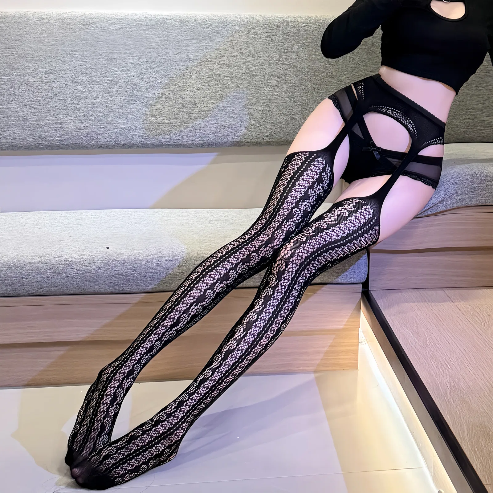Stockings & Fishnet Style 6055 | Wholesale Lingerie view 5