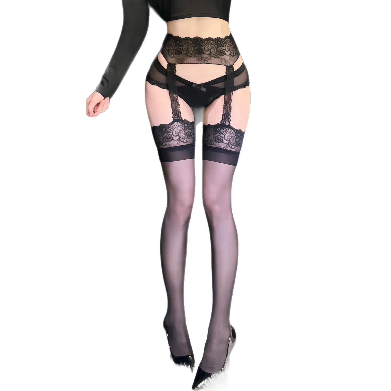 Stockings & Fishnet Style 7054 | OEM Lingerie Factory view 6