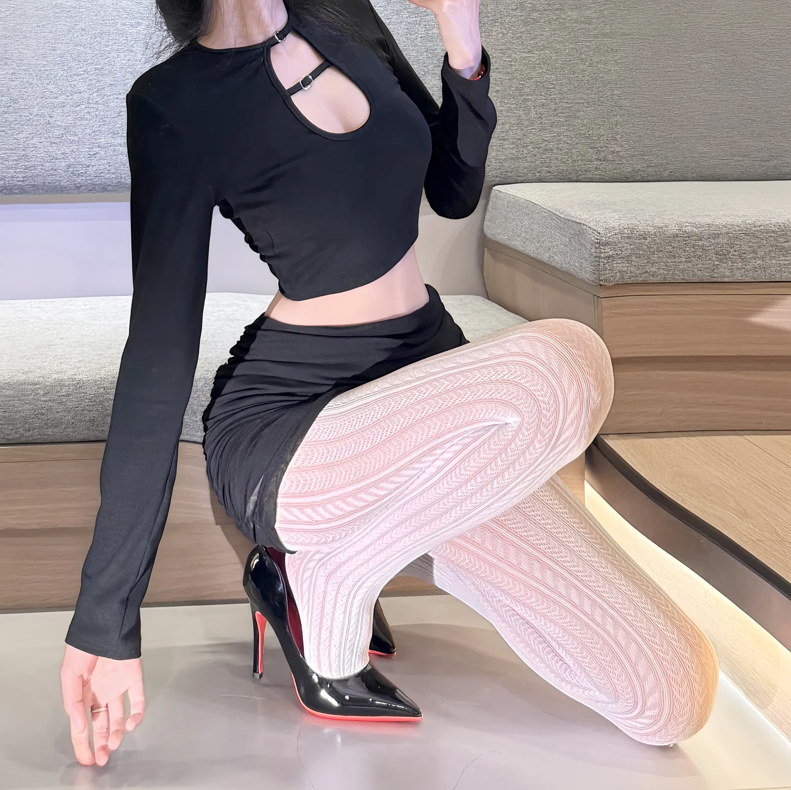 Stockings & Fishnet Style WB1007 | OEM Lingerie Factory view 4