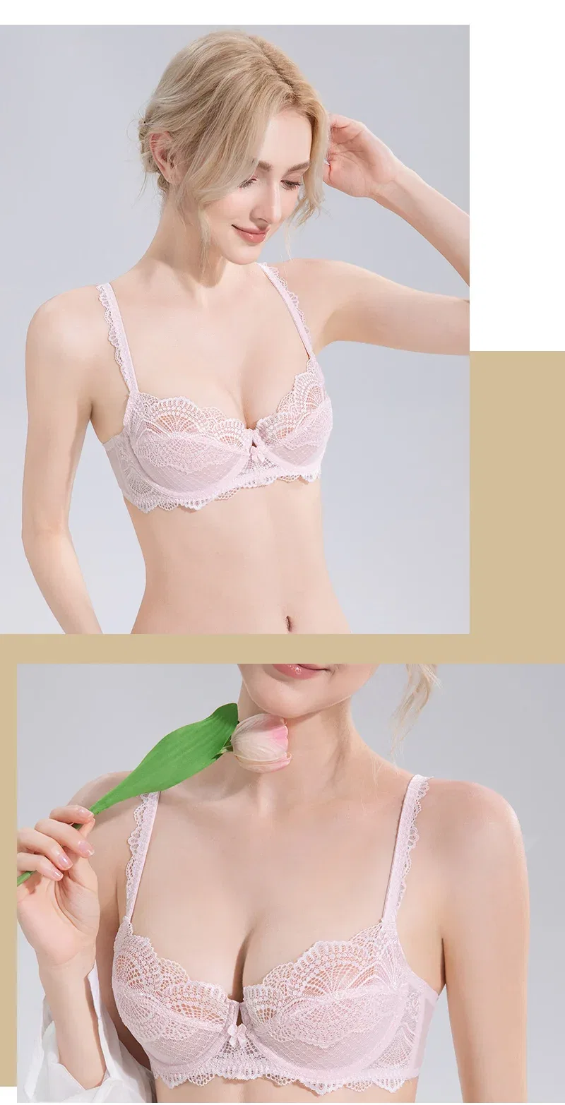 Sheer Lace Underwire Bra | OEM Lingerie Factory view 4