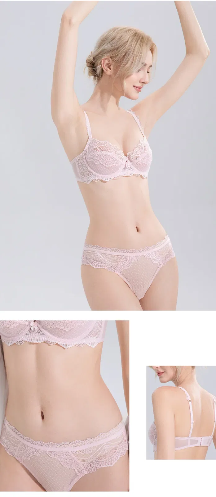 Sheer Lace Underwire Bra | OEM Lingerie Factory view 5