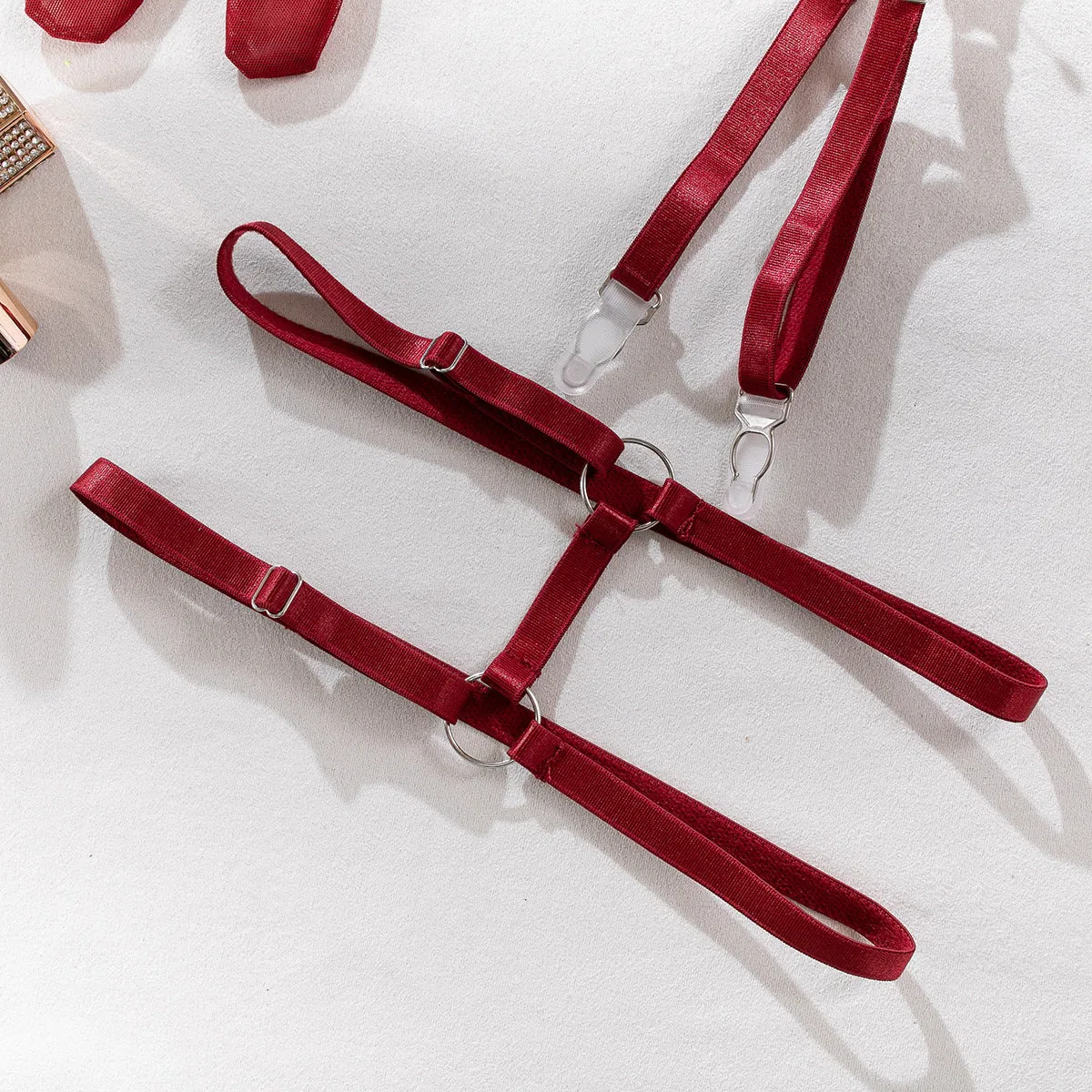 Bow Underwire Lingerie Set with Gloves | Wholesale Lingerie view 18