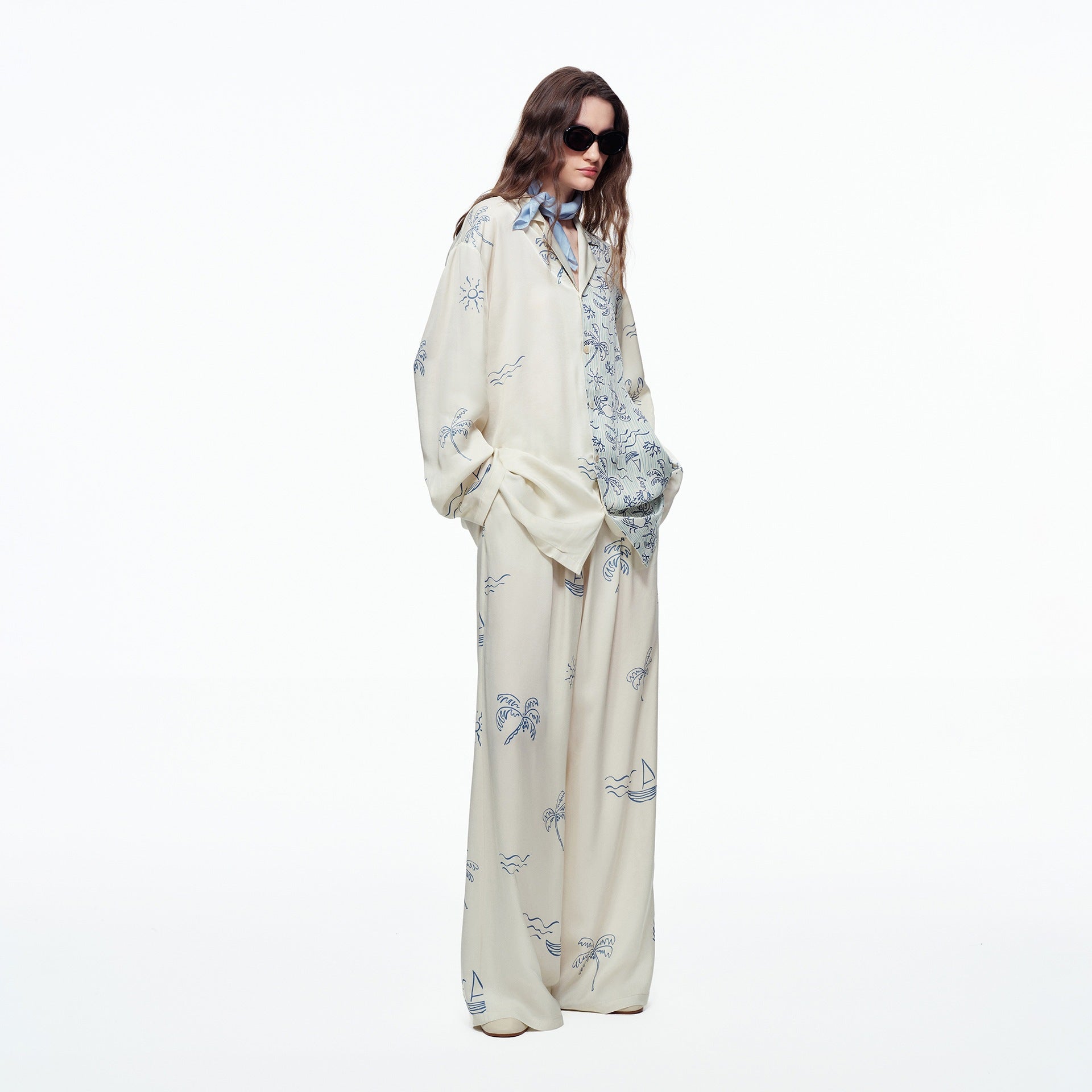 Cotton Long Sleeve Pajama Set | Women's Loungewear