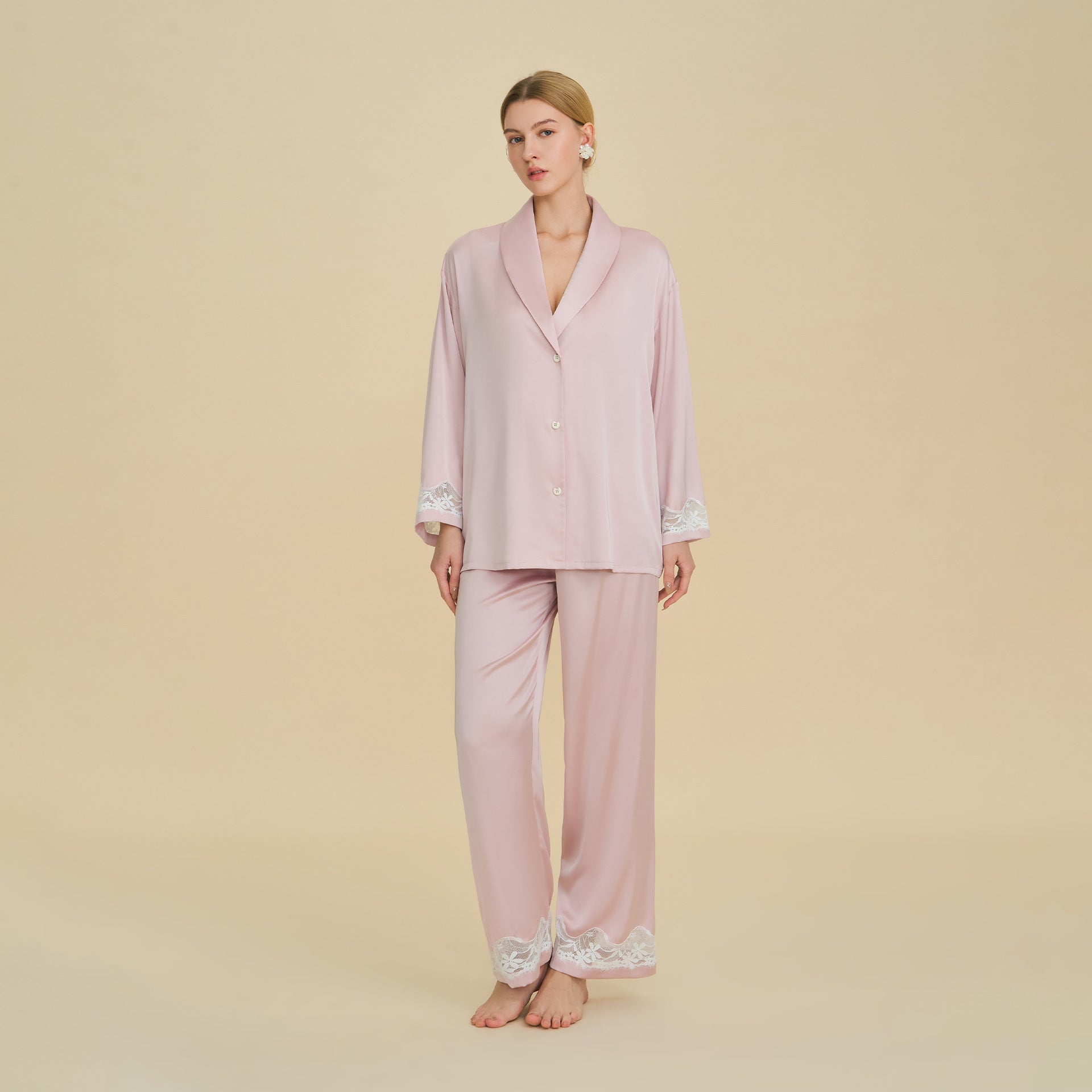 Light Luxury Long Sleeve Pajama Set | Premium Women's Loungewear